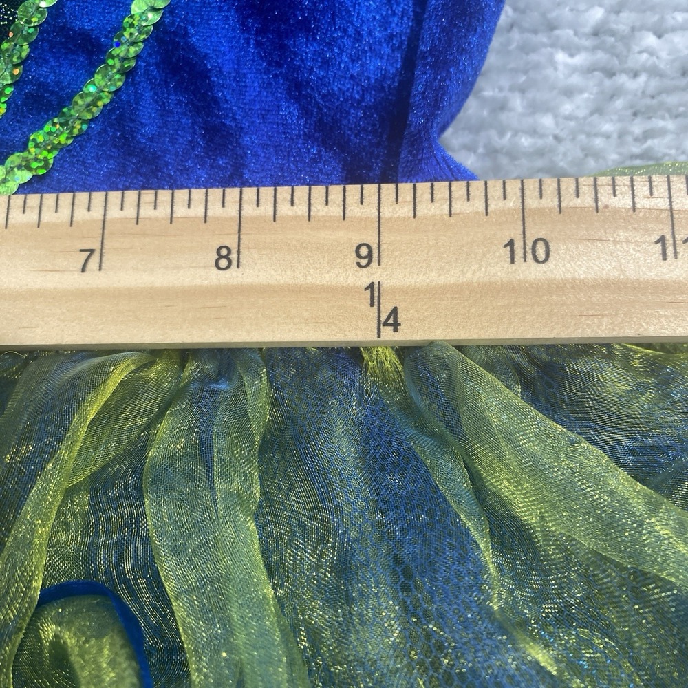 Girls Blue Green Princess Dress Size Small Dress Up Halloween Costume - Picture 8 of 12
